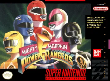 Mighty Morphin Power Rangers (USA) box cover front